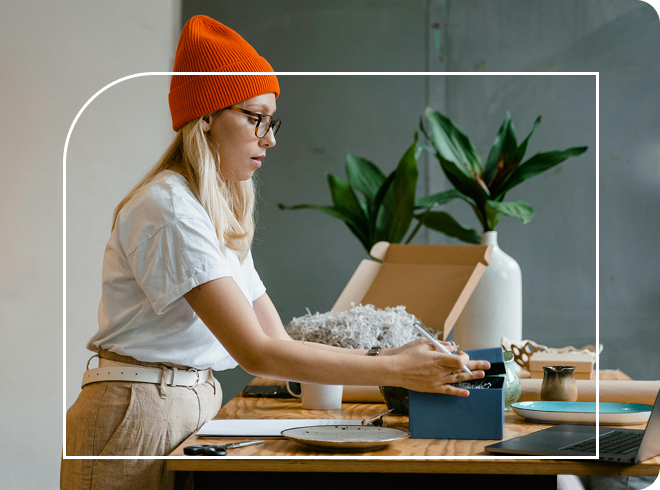 Sole Trader or Freelancer packaging their product